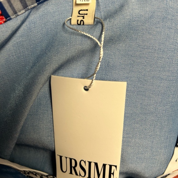 Ursime • Size 4X-Large • Blue • Boho • Pullover •  Blouse • Patchwork Design - Picture 9 of 9